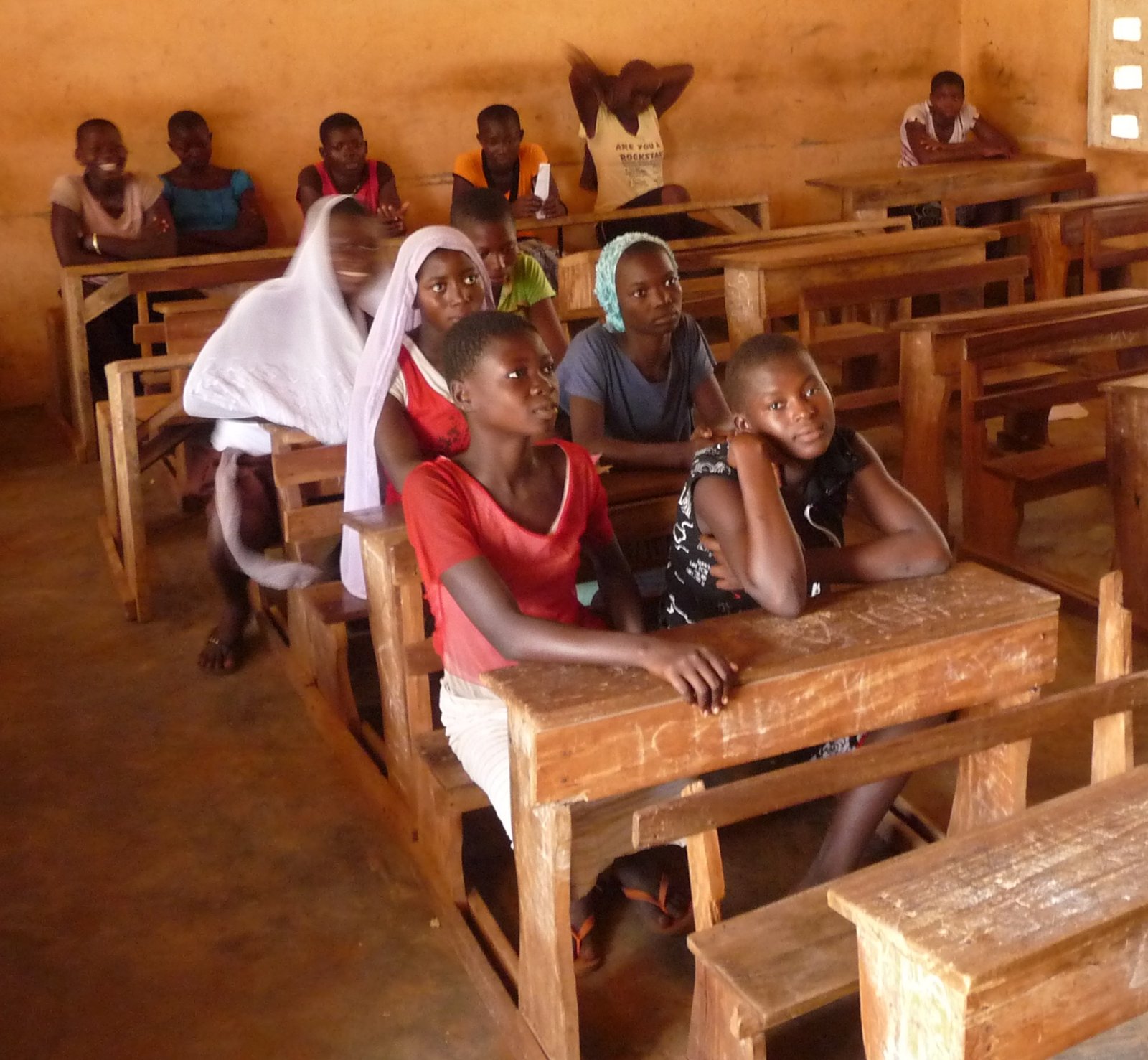 A classroom in Larabanga