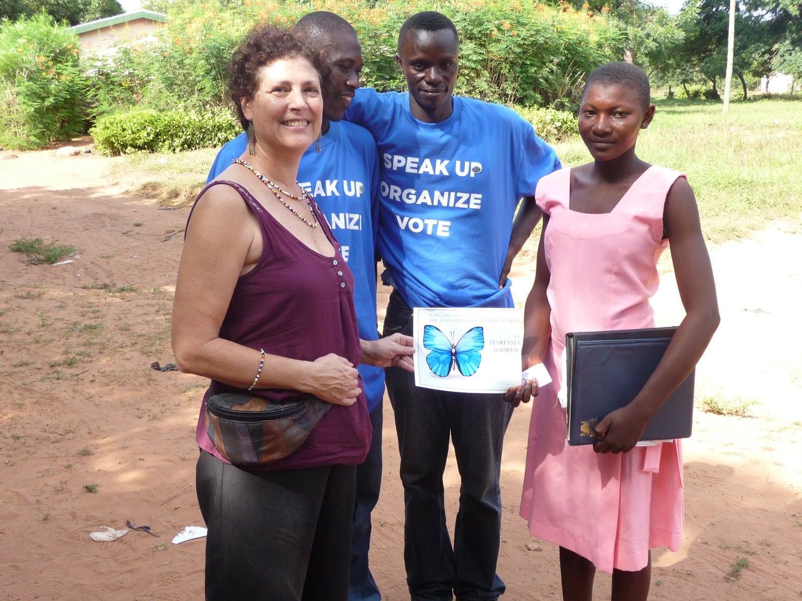 Mariama, Sandee, Ibn and Abusco